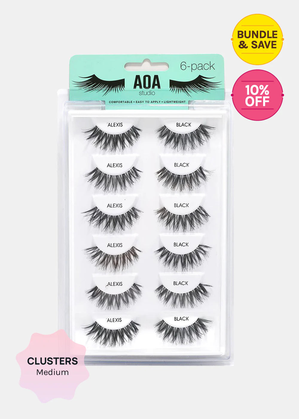 STUDIO EYELASHES - ALEXIS 6-PACK