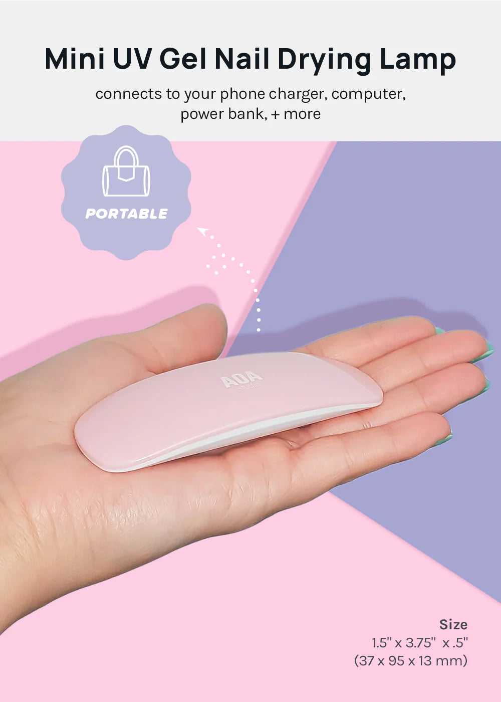 MINI UV GEL NAIL DRYING LAMP